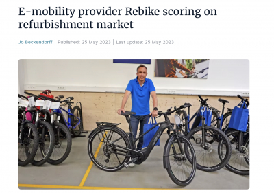 bike-eu.com: E-mobility provider Rebike scoring on refurbishment market