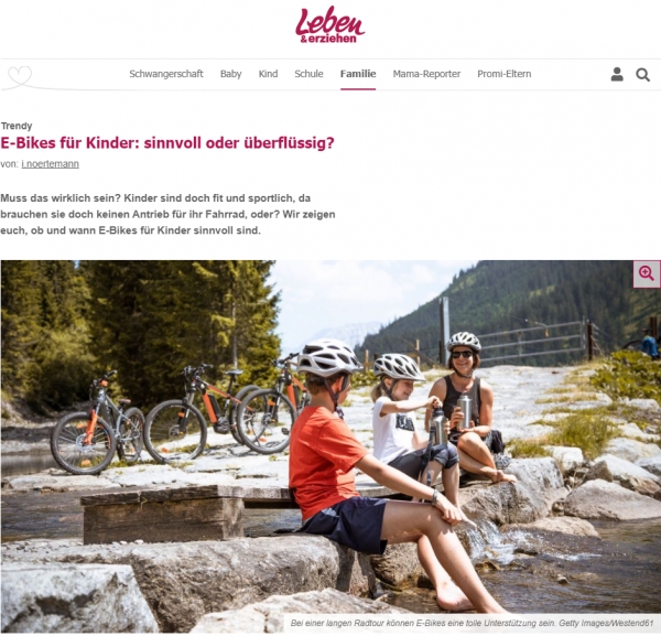 Leben &amp; erziehen - E-Bikes für Kinder: sinnvoll oder überflüssig?