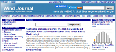 windjournal.de: Wie Rebike Mobility mit cleverem Kreislauf-Modell frischen Wind in den E-Bike Markt bringt