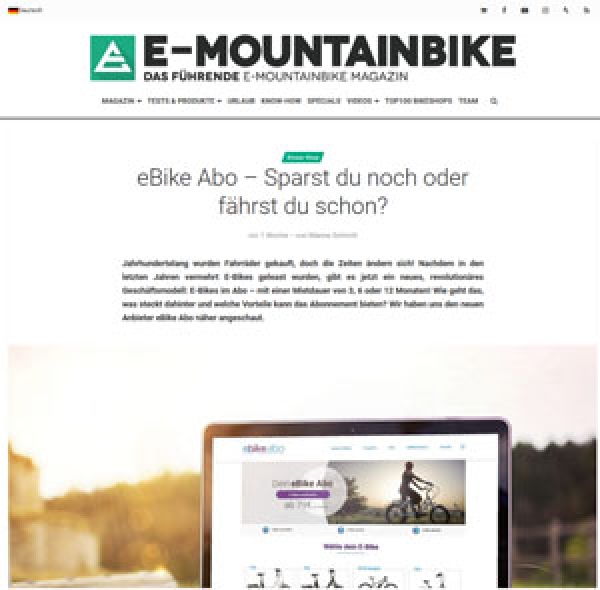 eBike Abo - Sparst du noch oder fährst du schon?