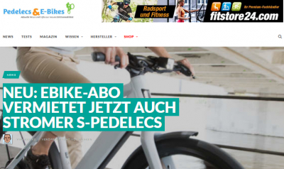 Pedelecs &amp; E-Bikes: eBike-Abo vermietet jetzt auch Stromer S-Pedelecs