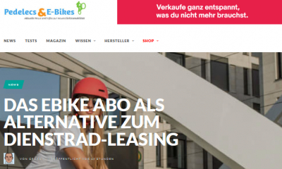 pedelec-elektro-fahrrad.de: Das eBike Abo als Alternative zum Dienstrad-Leasing