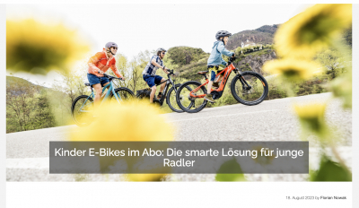 velomotion.de: Kinder E-Bikes im Abo: Die smarte Lösung für junge Radler