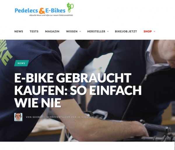 pedelec-elektro-fahrrad.de: E-Bike gebraucht kaufen: so einfach wie nie