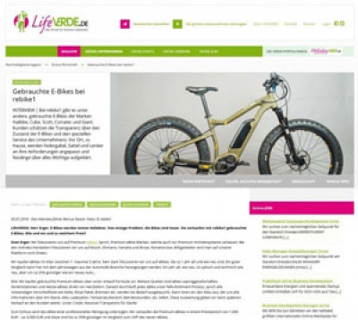 LifeVerde - Gebrauchte E-Bikes bei rebike1